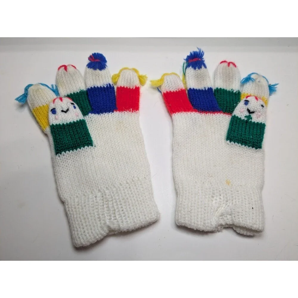 Amico Pair Of Finger Puppet Gloves Made In Korea
